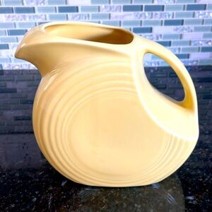 Rare Fiestaware Yellow Disc pitcher
